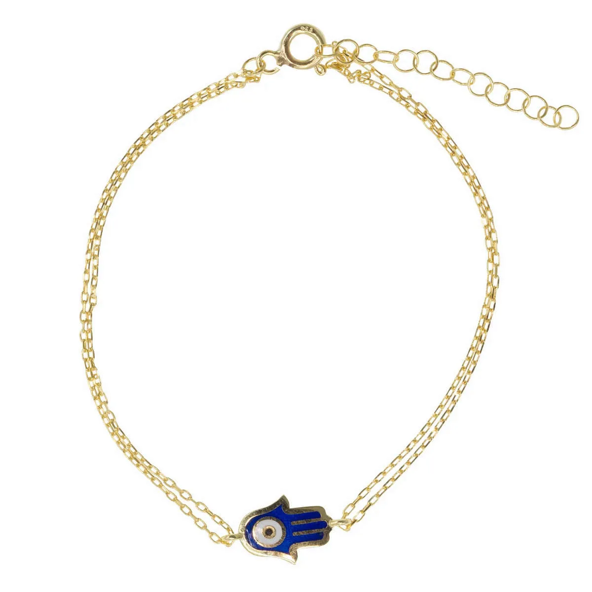 Royal Blue Hamsa Bracelet sold by Ragen Jewels