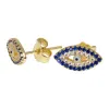 Crystal Evil Eye Paired Studs sold by Ragen Jewels