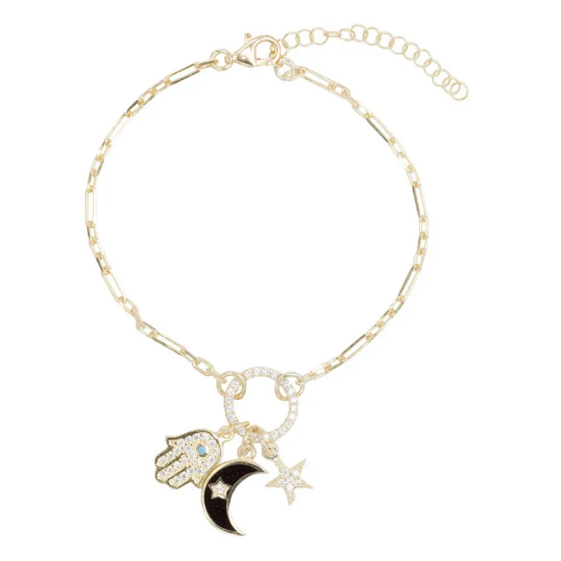Talisman Trifecta Bracelet sold by Ragen Jewels