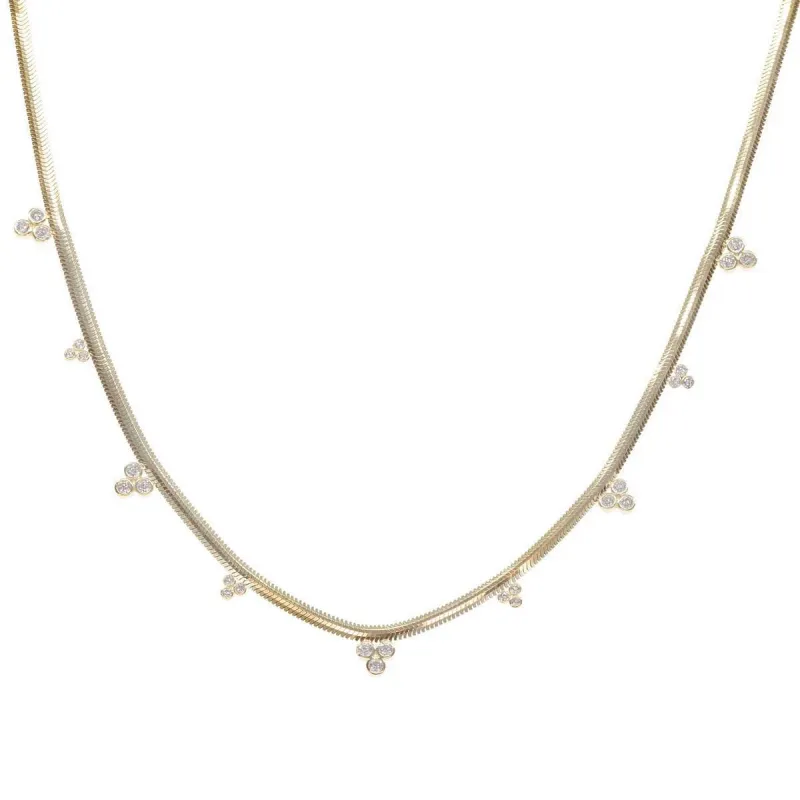 Crystal Dewdrop Bib Necklace sold by Ragen Jewels