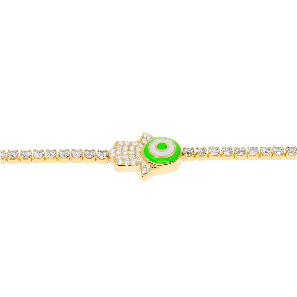 Green Hamsa Bracelet sold by Ragen Jewels product image thumbnail 3