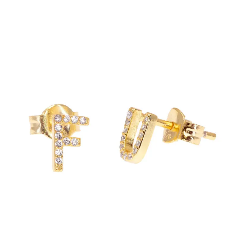 F U Paired Studs sold by Ragen Jewels