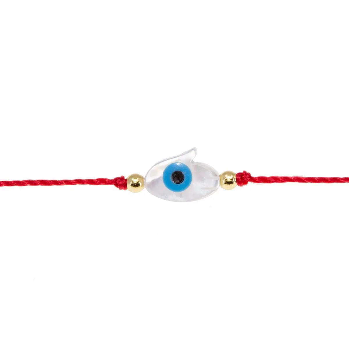 Evil Eye Hamsa Cord Bracelet in Red sold by Ragen Jewels product image thumbnail 3