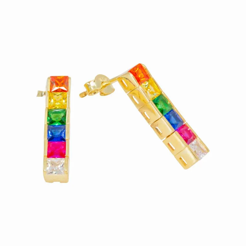 Color Drop Paired Studs sold by Ragen Jewels