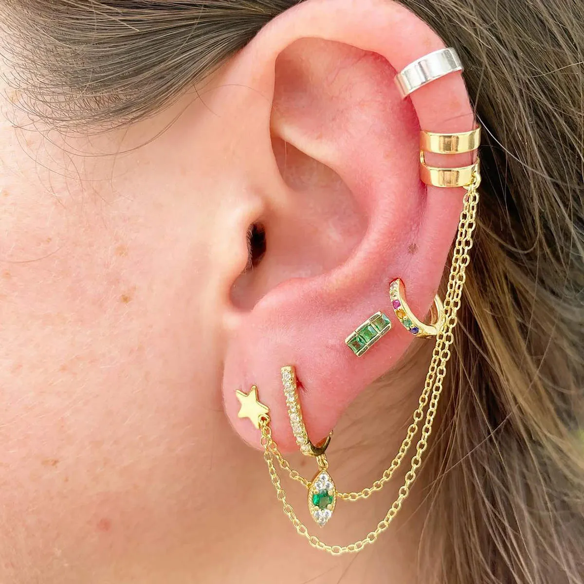 Shortie Green Stud sold by Ragen Jewels product image thumbnail 2