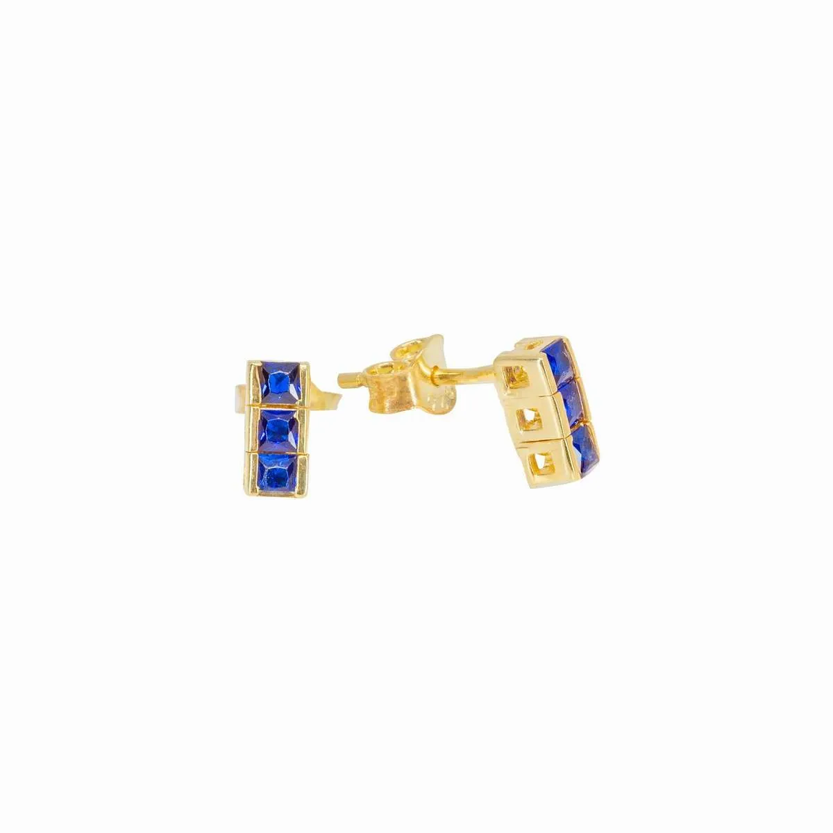 Shortie Blue Stud sold by Ragen Jewels product image thumbnail 3