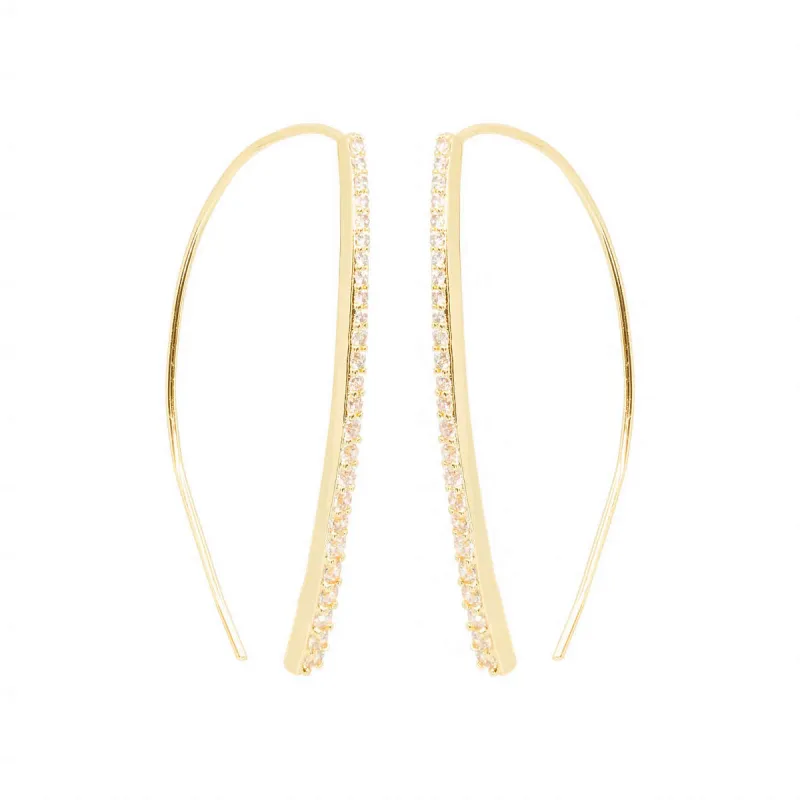 Sliver of Gold Earrings sold by Ragen Jewels