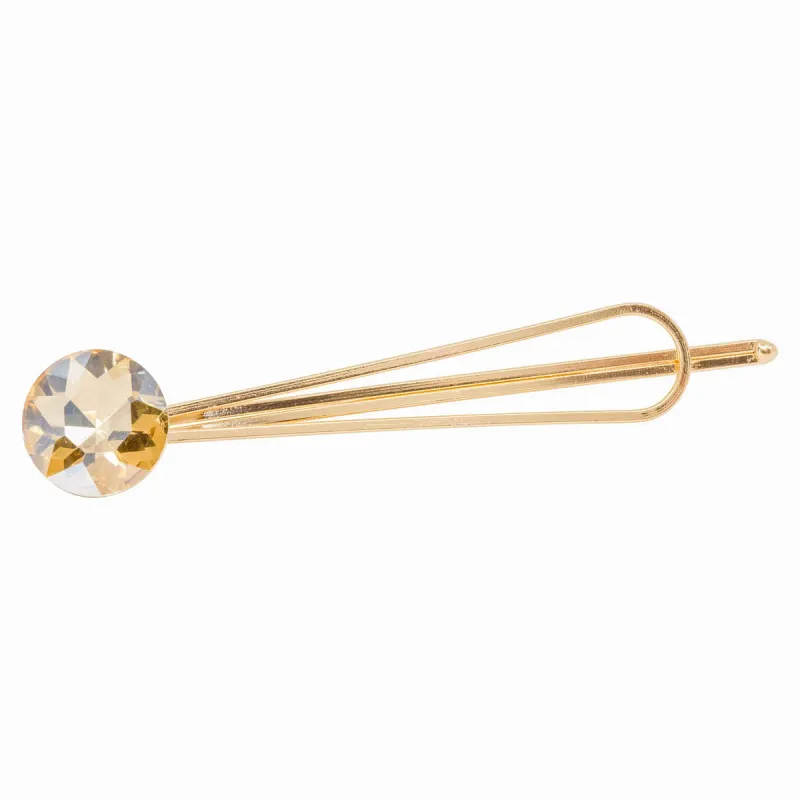 Yellow Crystal Hairpin sold by Ragen Jewels