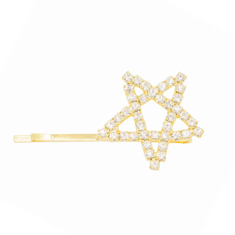 Mini Crystal Heart Hairpin sold by Ragen Jewels