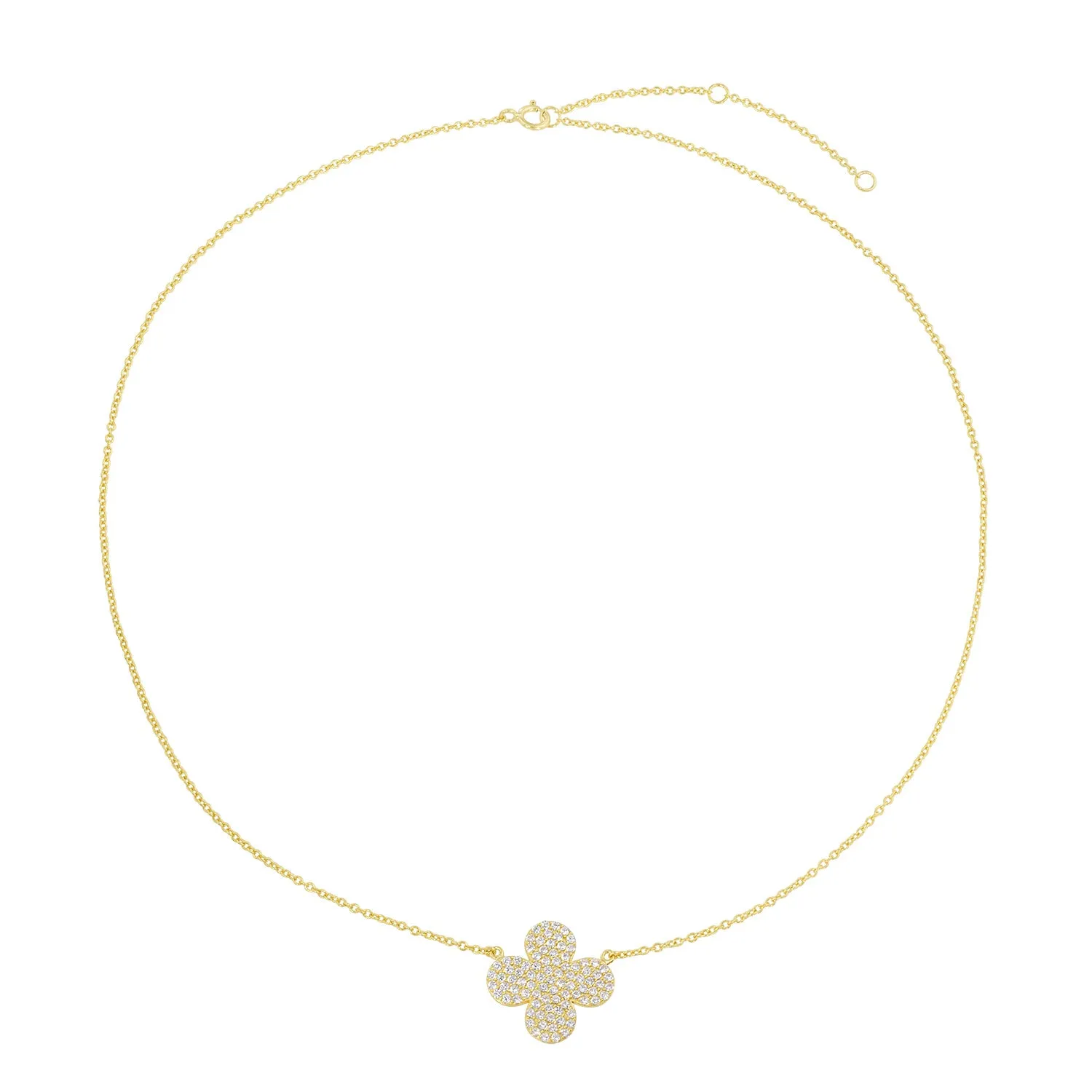 Quatrefoil Pavé Pendant sold by Ragen Jewels