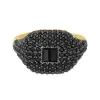Rounded Crystal Ring in Onyx sold by Ragen Jewels