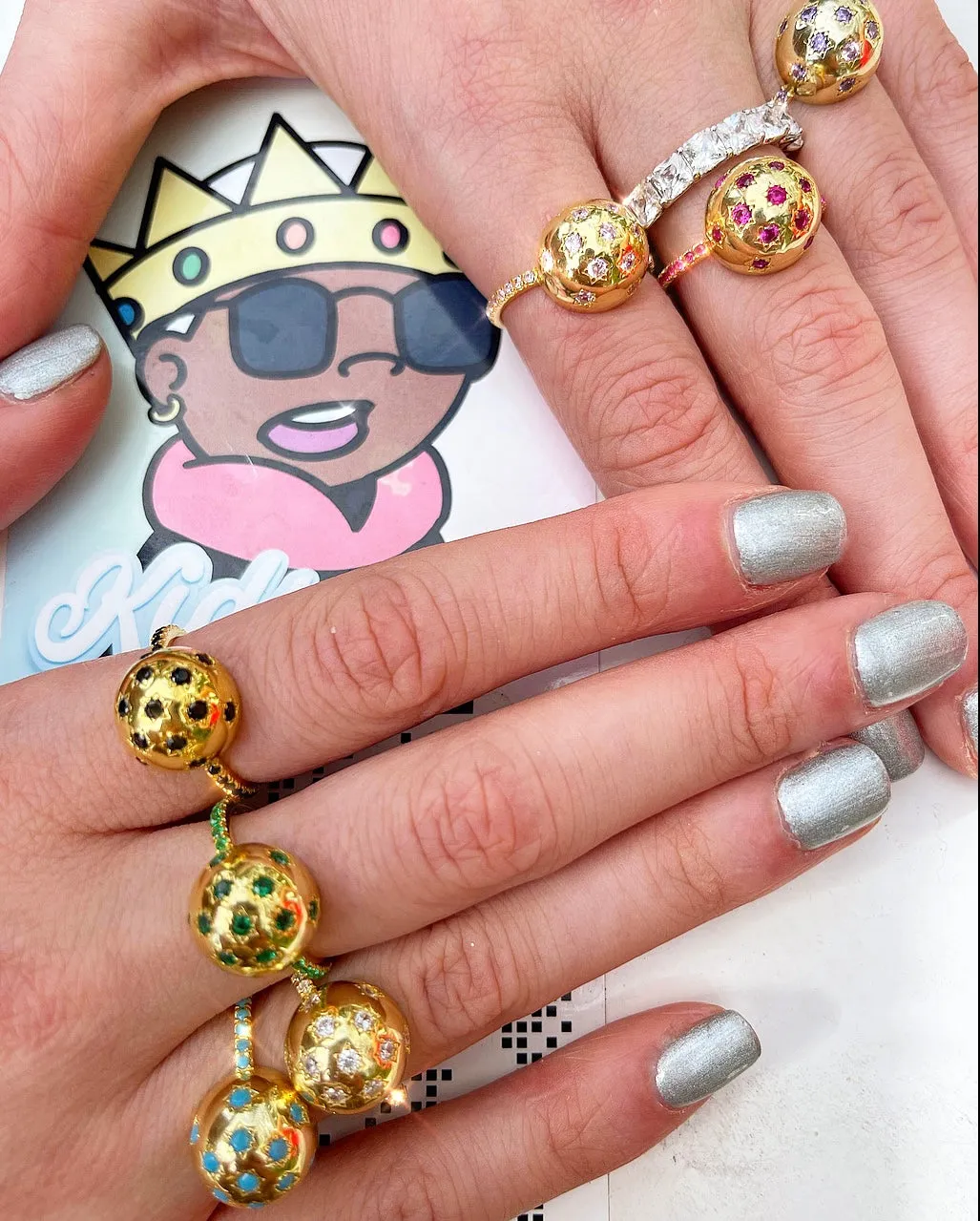 Milky Way Ring in Clear sold by Ragen Jewels product image thumbnail 2