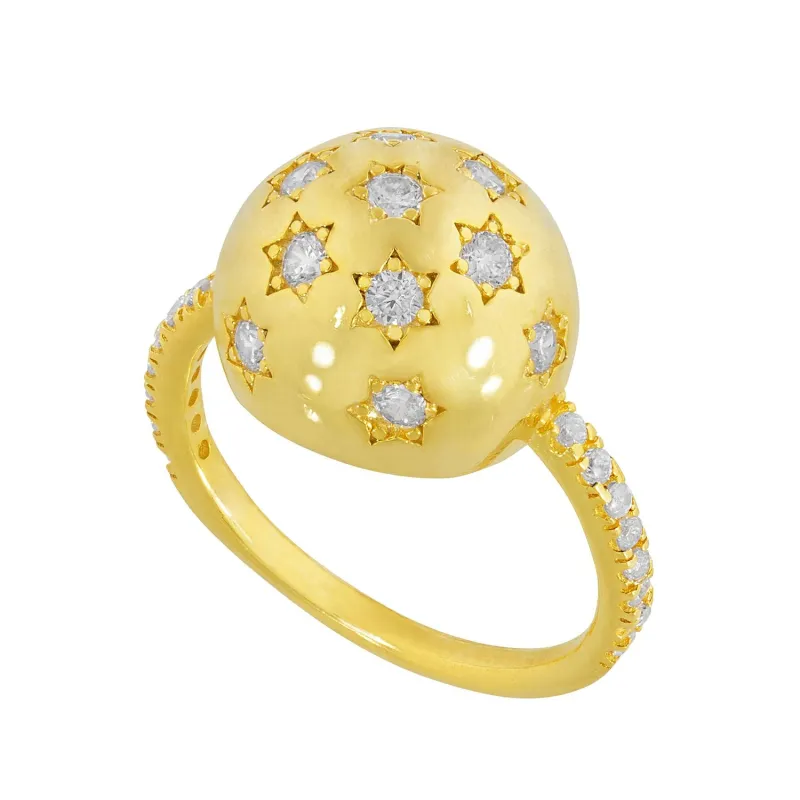 Milky Way Ring in Clear sold by Ragen Jewels