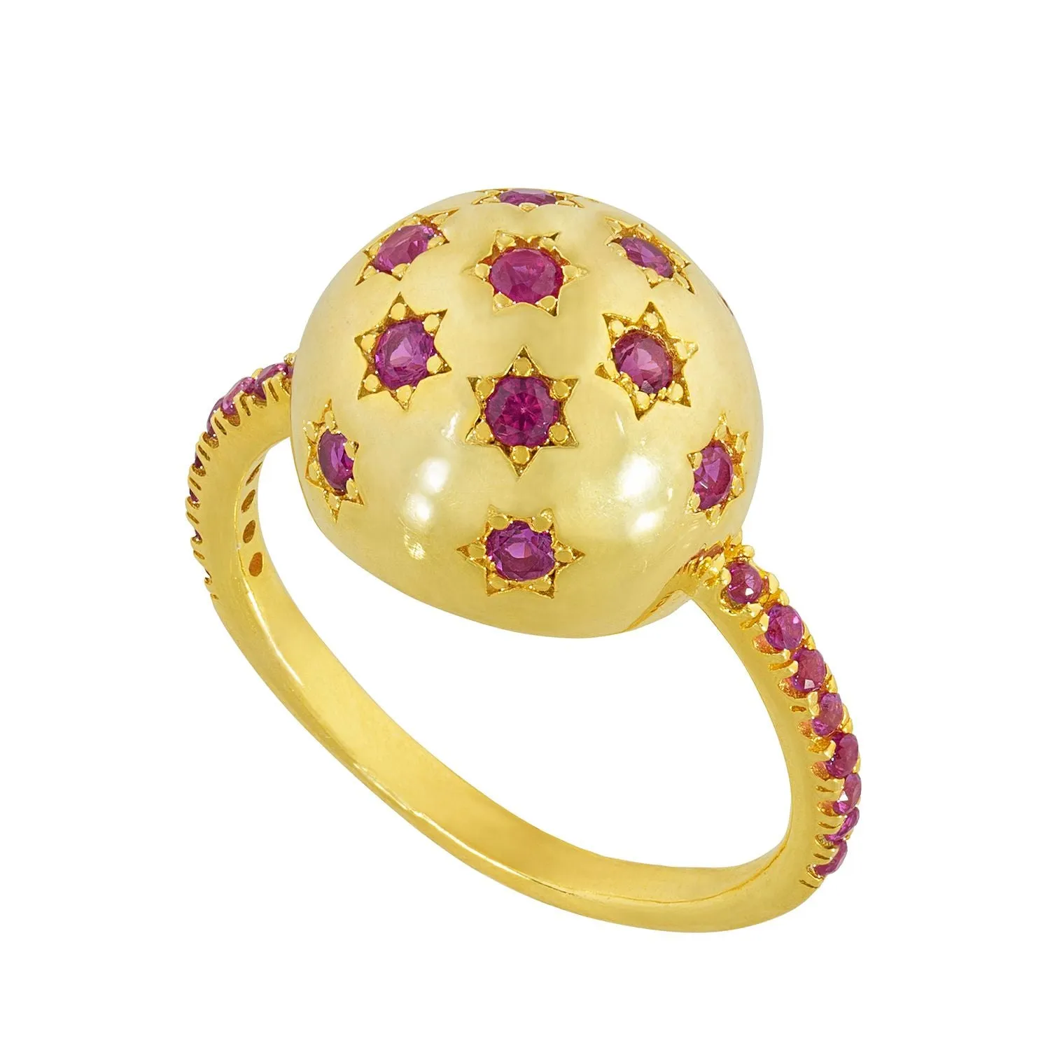 Milky Way Ring in Ruby sold by Ragen Jewels