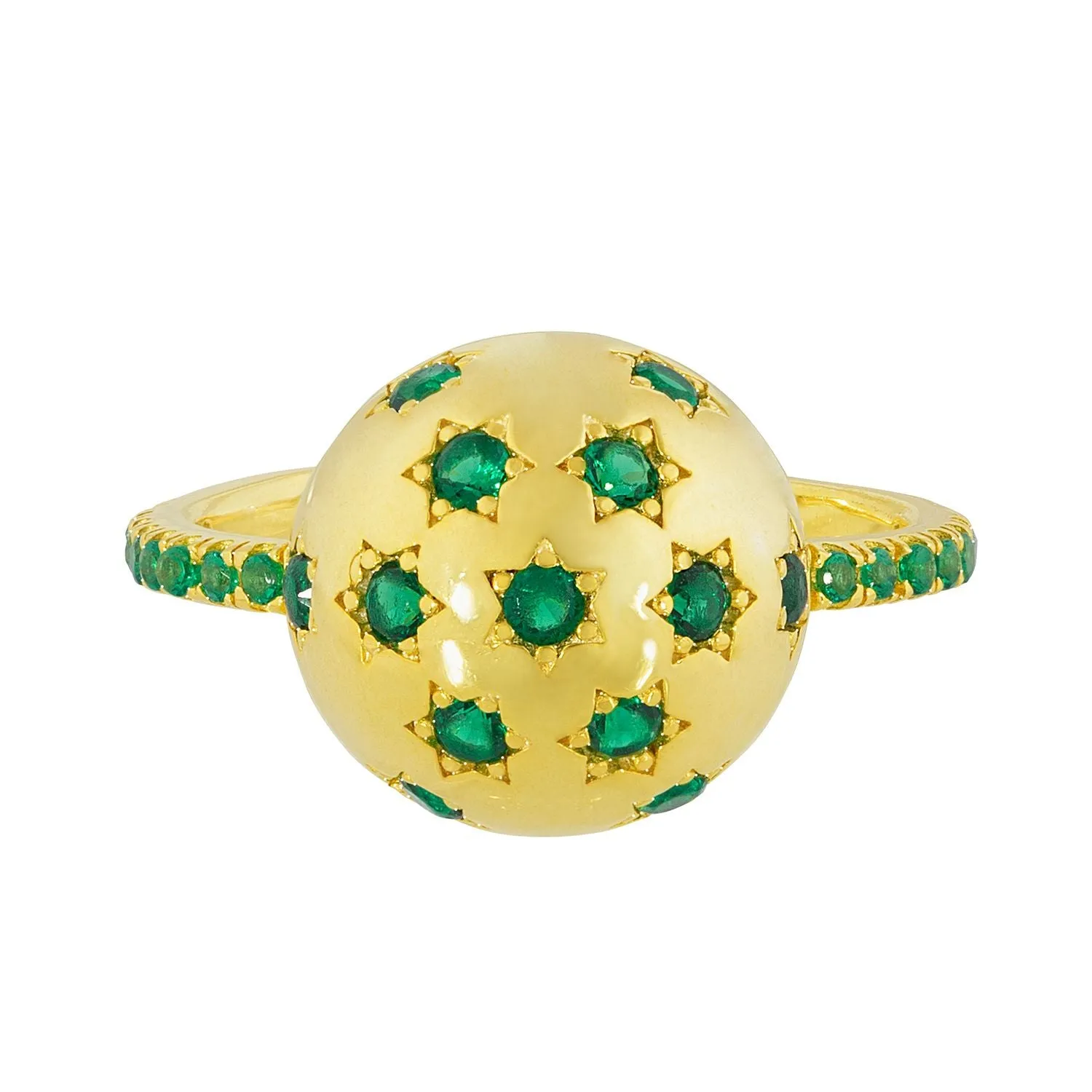 Milky Way Ring in Emerald sold by Ragen Jewels product image thumbnail 3