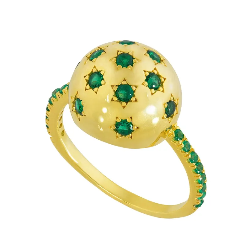 Milky Way Ring in Emerald sold by Ragen Jewels