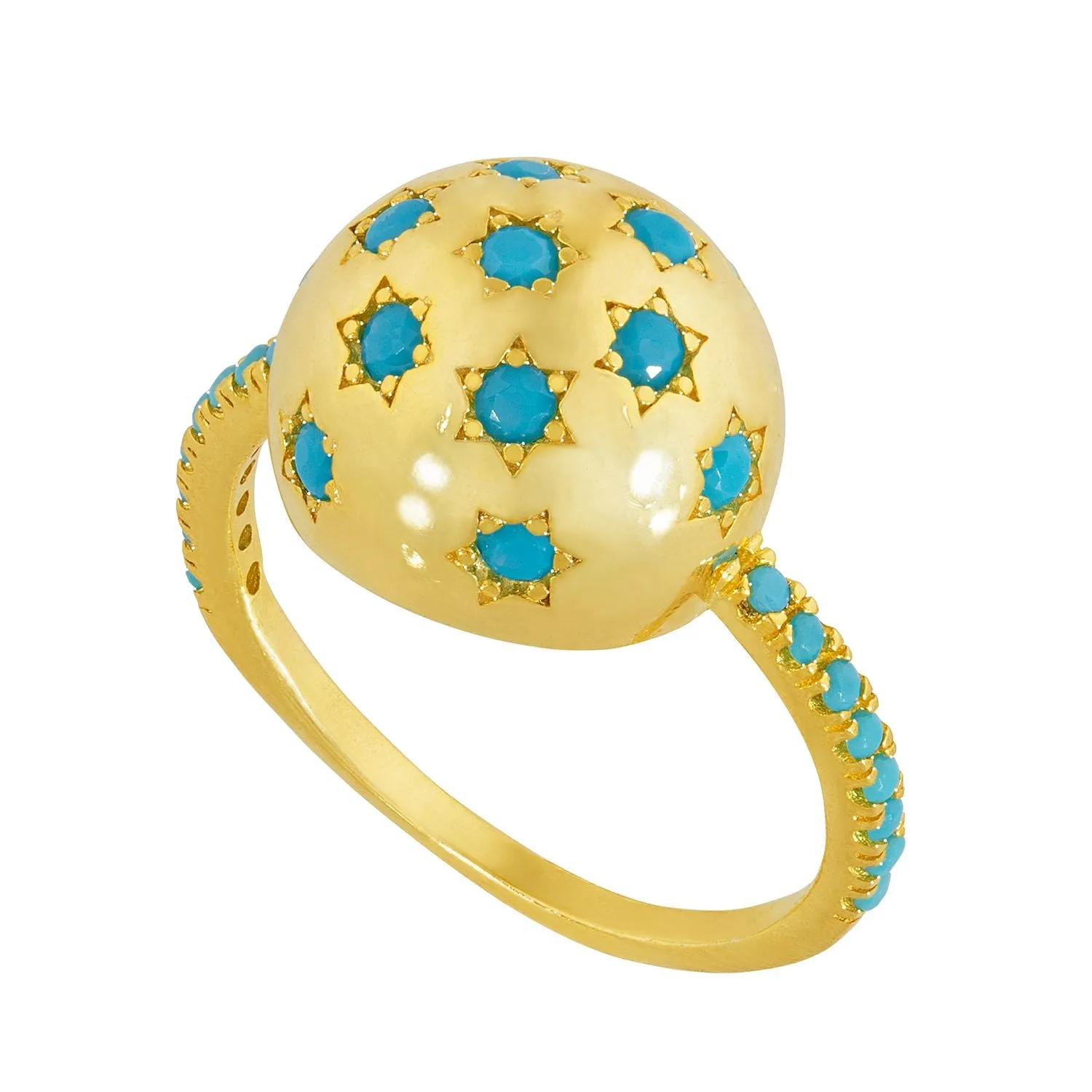 Milky Way Ring in Turquoise sold by Ragen Jewels