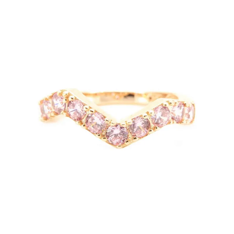Pink Zig Zag Ring sold by Ragen Jewels
