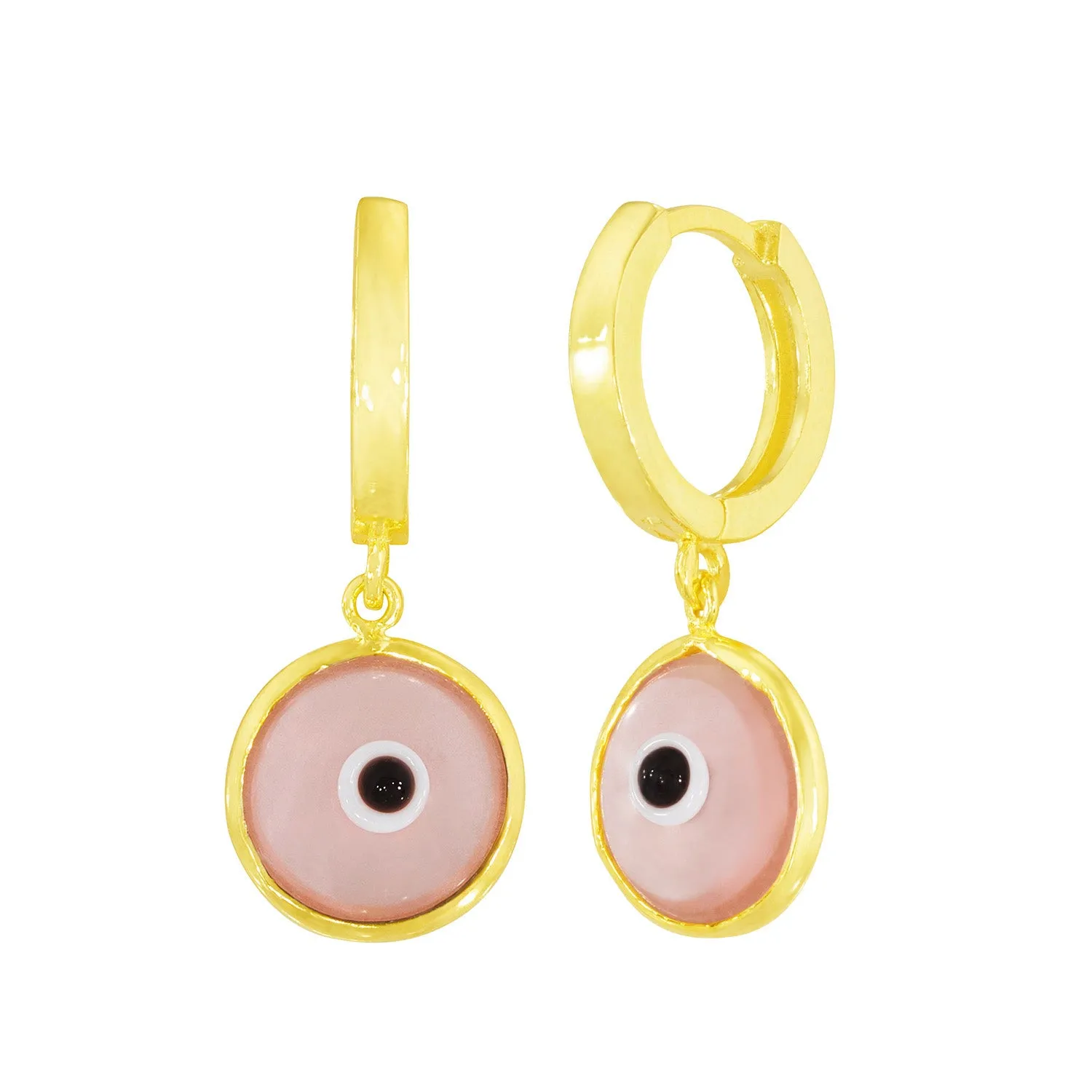Seeing Double Evil Eye Earrings in Rosé sold by Ragen Jewels product image thumbnail 2