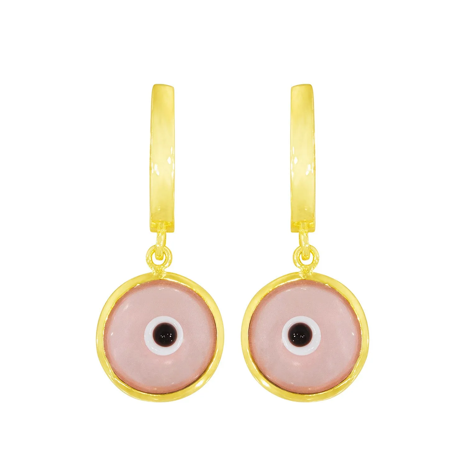 Seeing Double Evil Eye Earrings in Rosé sold by Ragen Jewels