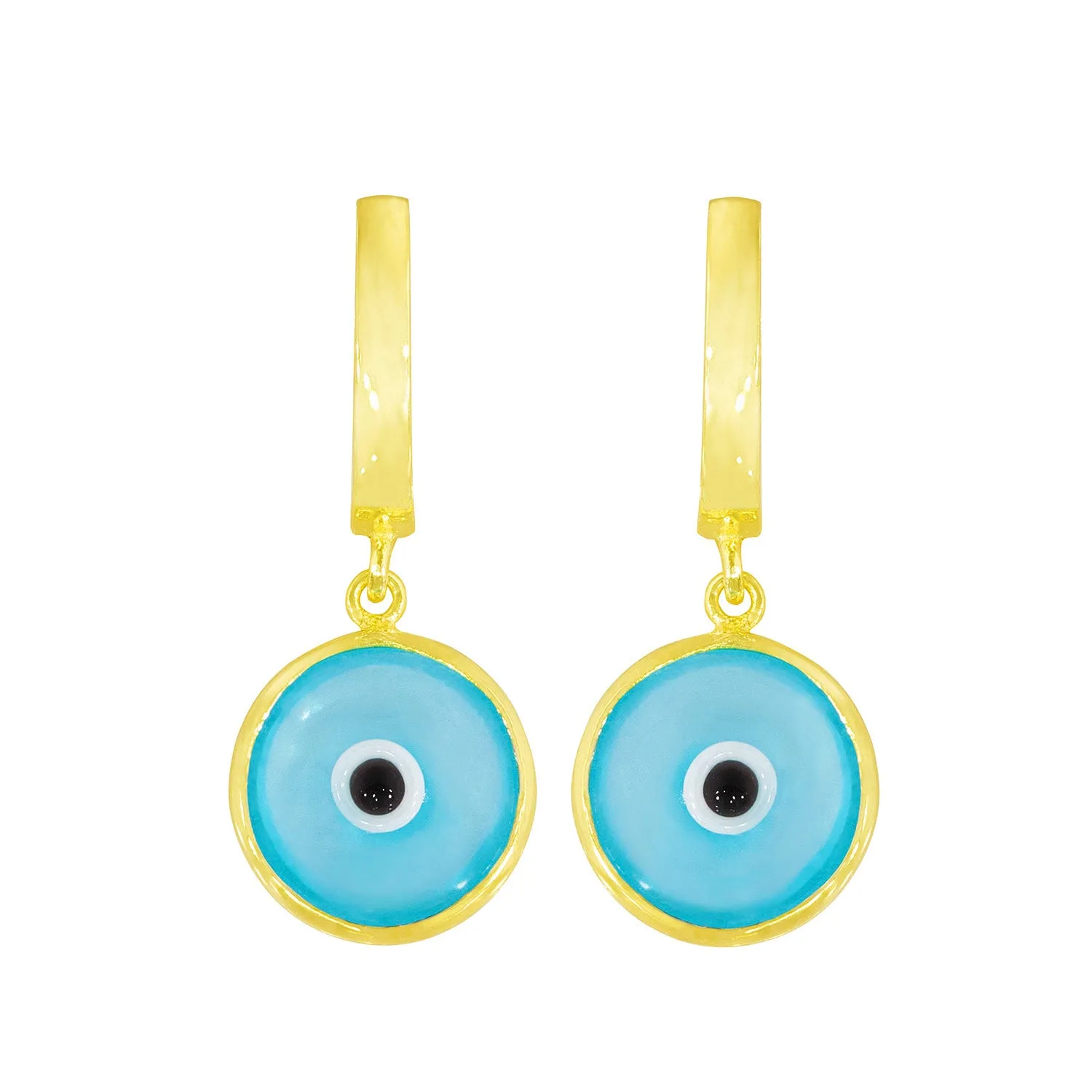 Seeing Double Evil Eye Earrings in Pool sold by Ragen Jewels