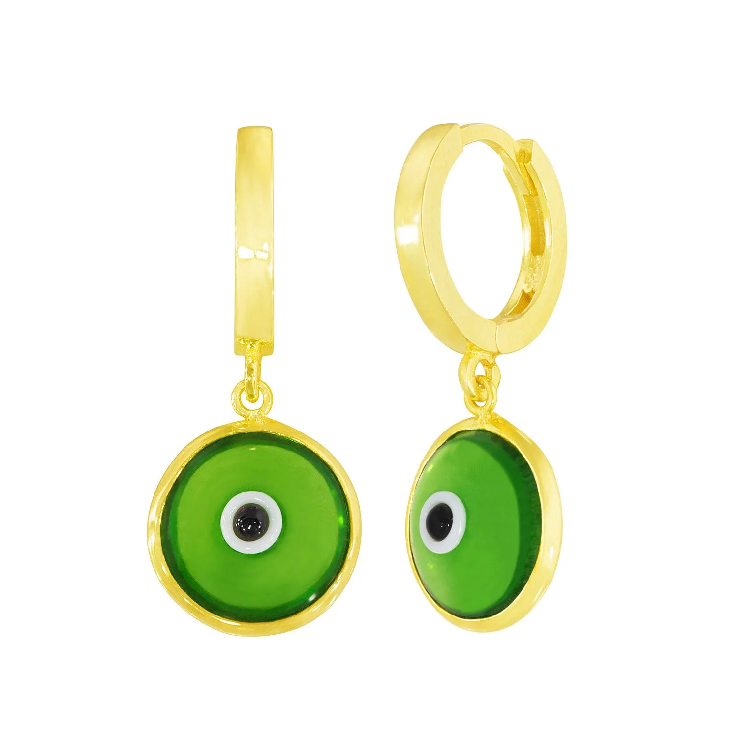 Seeing Double Evil Eye Earrings in Honeydew sold by Ragen Jewels product image thumbnail 2