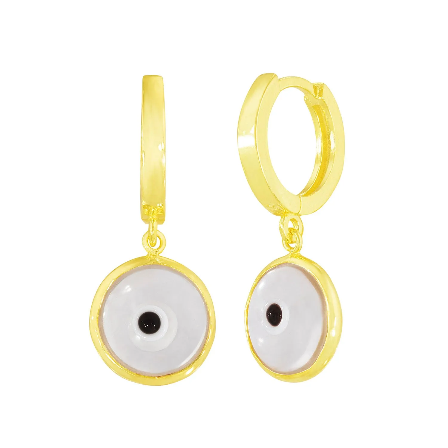 Seeing Double Evil Eye Earrings in Cloud sold by Ragen Jewels product image thumbnail 2