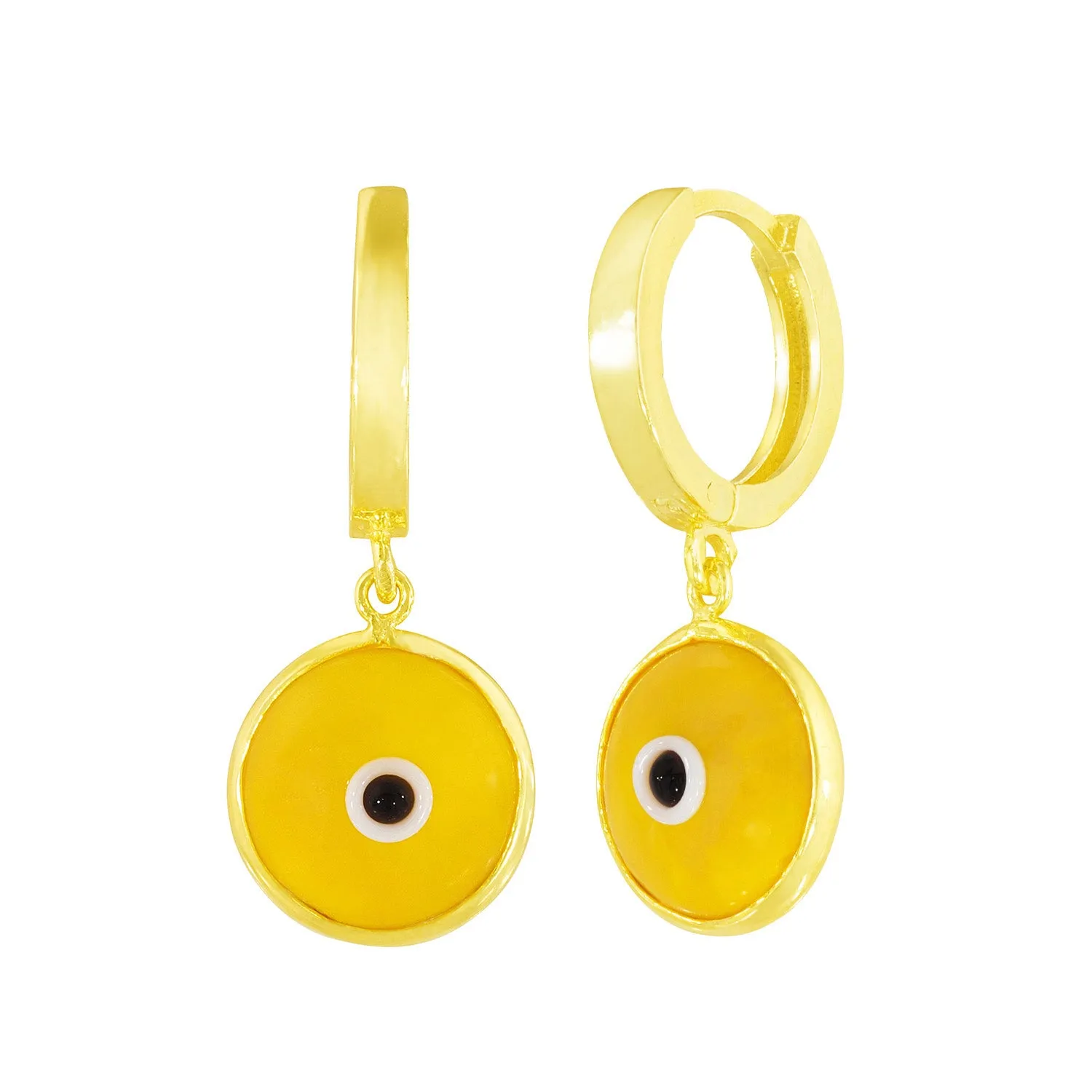 Seeing Double Evil Eye Earrings in Sunshine sold by Ragen Jewels product image thumbnail 2
