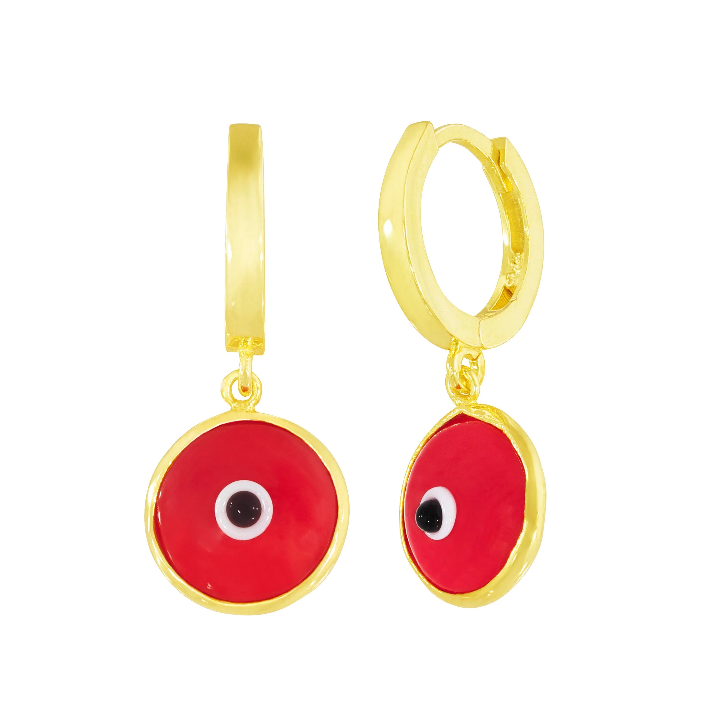 Seeing Double Evil Eye Earrings in Cherry sold by Ragen Jewels product image thumbnail 2