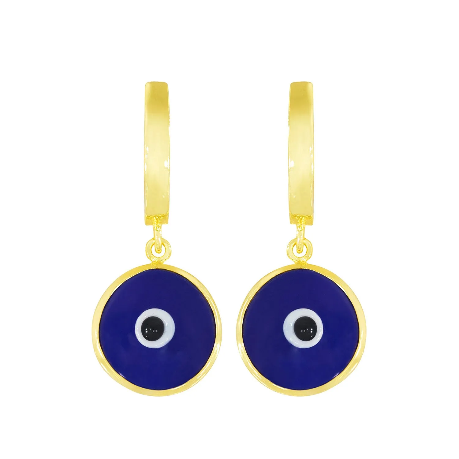 Seeing Double Evil Eye Earrings in Ocean sold by Ragen Jewels