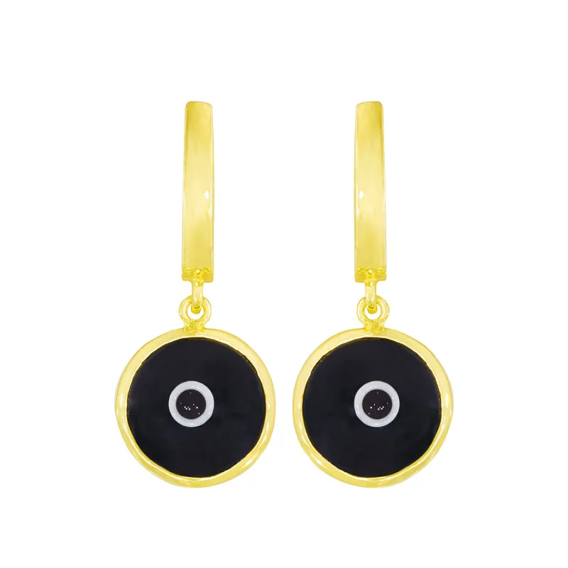Seeing Double Evil Eye Earrings in Midnight sold by Ragen Jewels