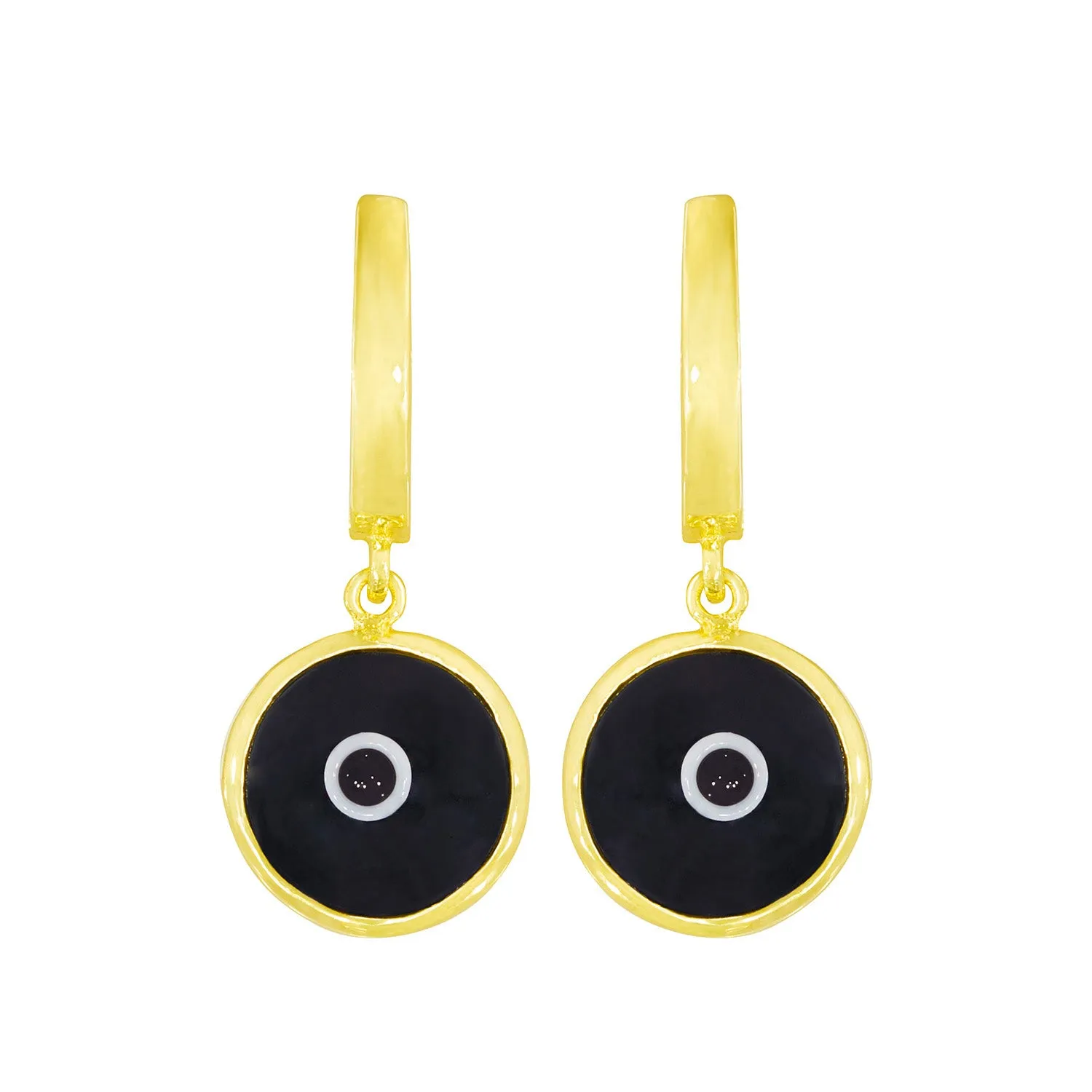 Seeing Double Evil Eye Earrings in Midnight sold by Ragen Jewels