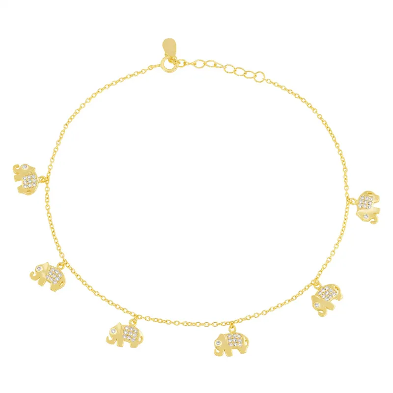Gaja Gang Elephant Anklet sold by Ragen Jewels
