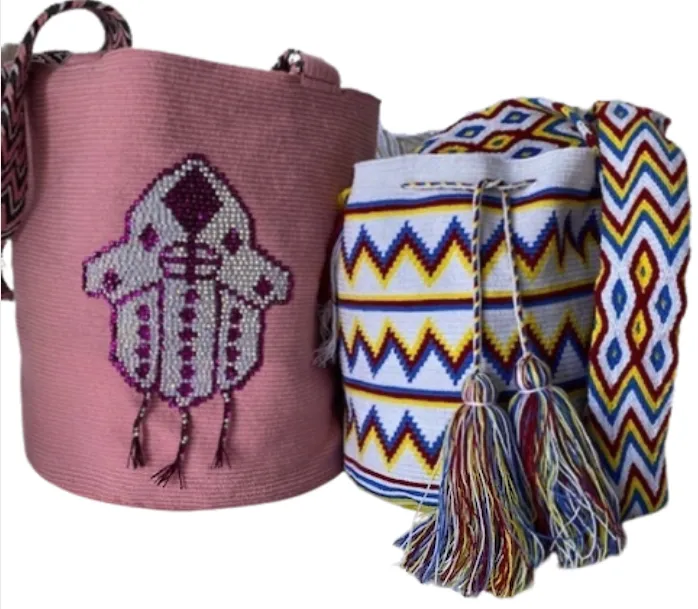Hamsa Woven Beach Bag in Large sold by Ragen Jewels product image thumbnail 3