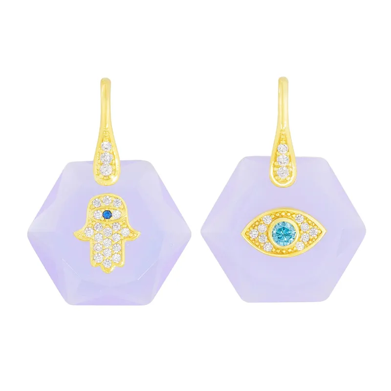 Dancefloor Divinity Earrings in Lilac sold by Ragen Jewels