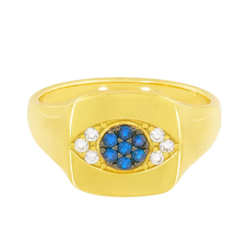 Oh My Goddess Evil Eye Signet sold by Ragen Jewels