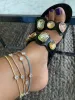 Glow Your Own Way Gemstone Anklet in Canary sold by Ragen Jewels