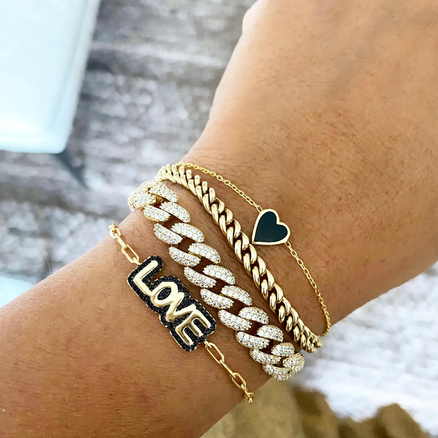 One Love Bracelet in Black sold by Ragen Jewels product image thumbnail 2