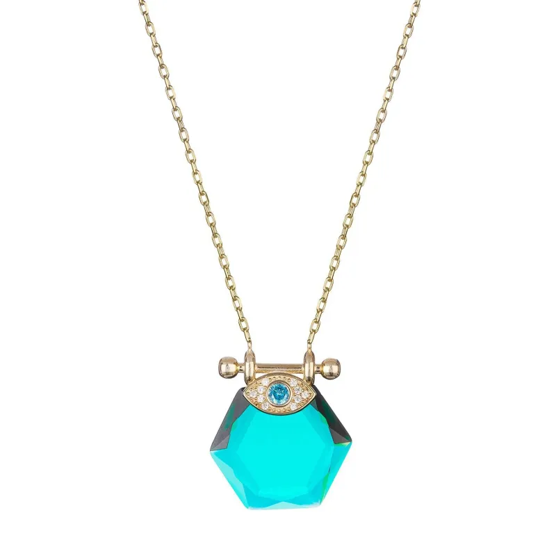 Dancefloor Divinity Necklace in Emerald Ice sold by Ragen Jewels