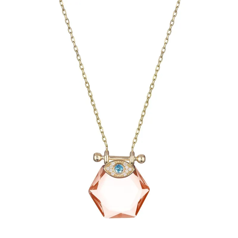 Dancefloor Divinity Necklace in Amber Ice sold by Ragen Jewels