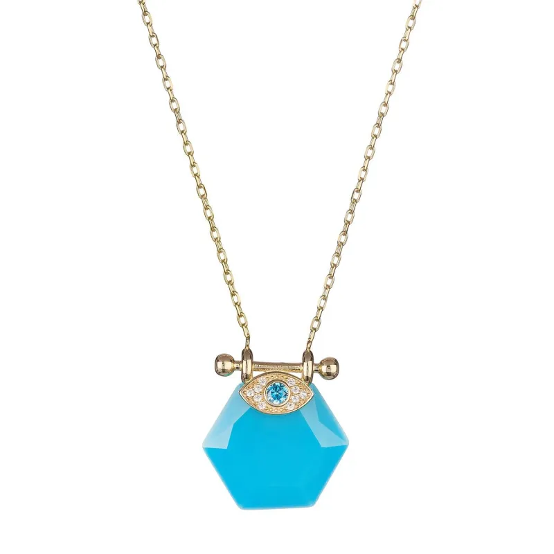 Dancefloor Divinity Necklace in Turquoise sold by Ragen Jewels