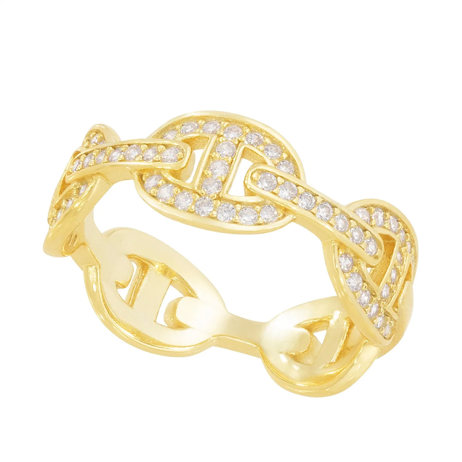 Diamond Buckle Chain Ring sold by Ragen Jewels product image thumbnail 2