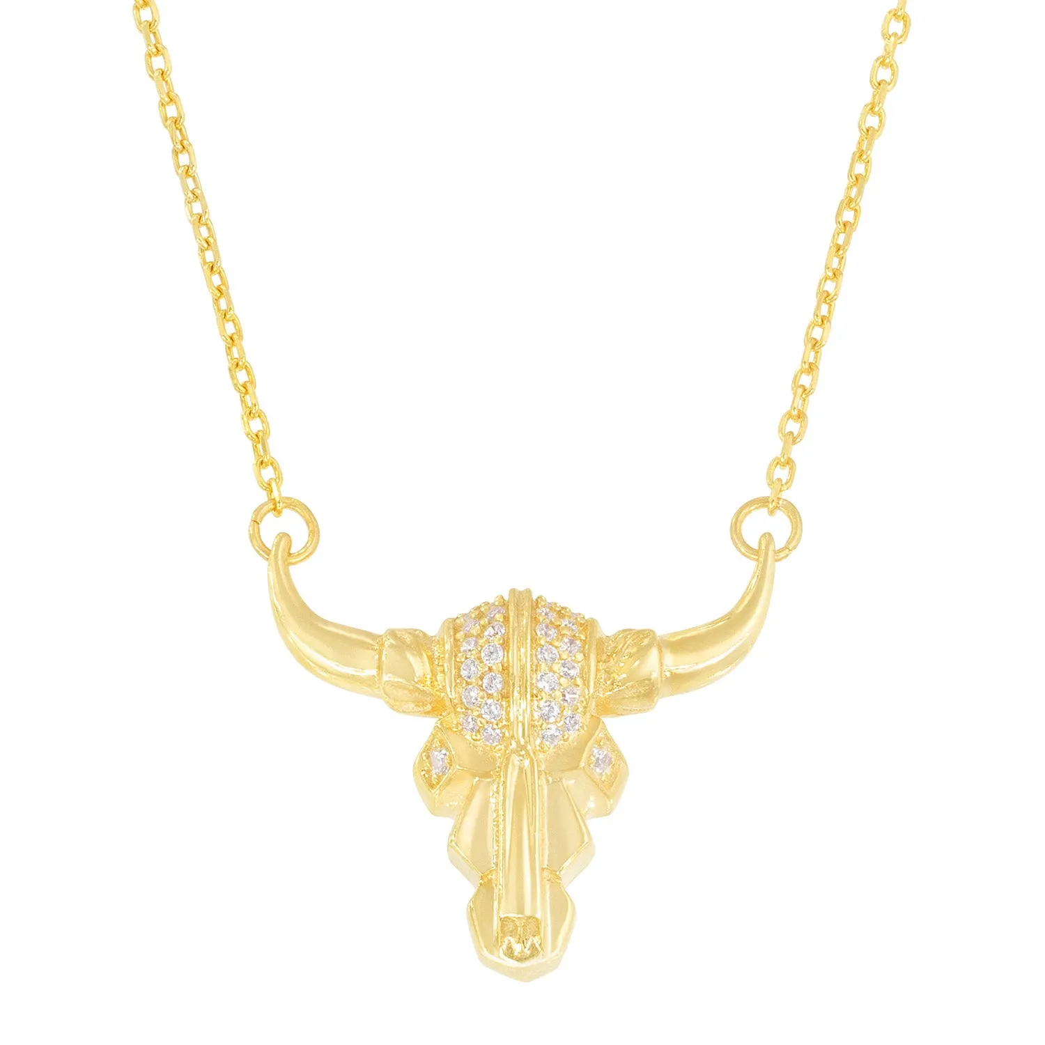 By The Horns Pavé Necklace sold by Ragen Jewels