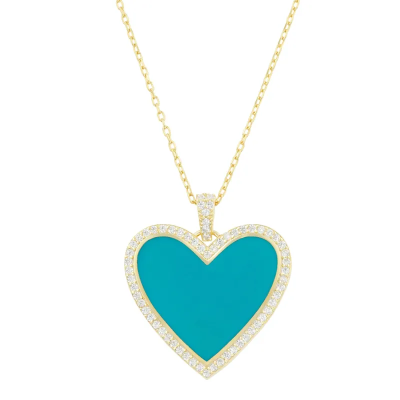 Best Of My Love Necklace in Robin's Egg sold by Ragen Jewels