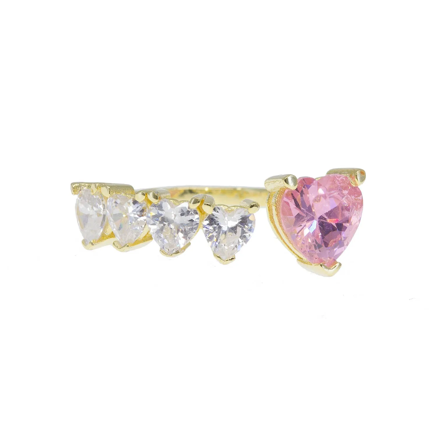 The Heart's Chase Crystal Ring sold by Ragen Jewels