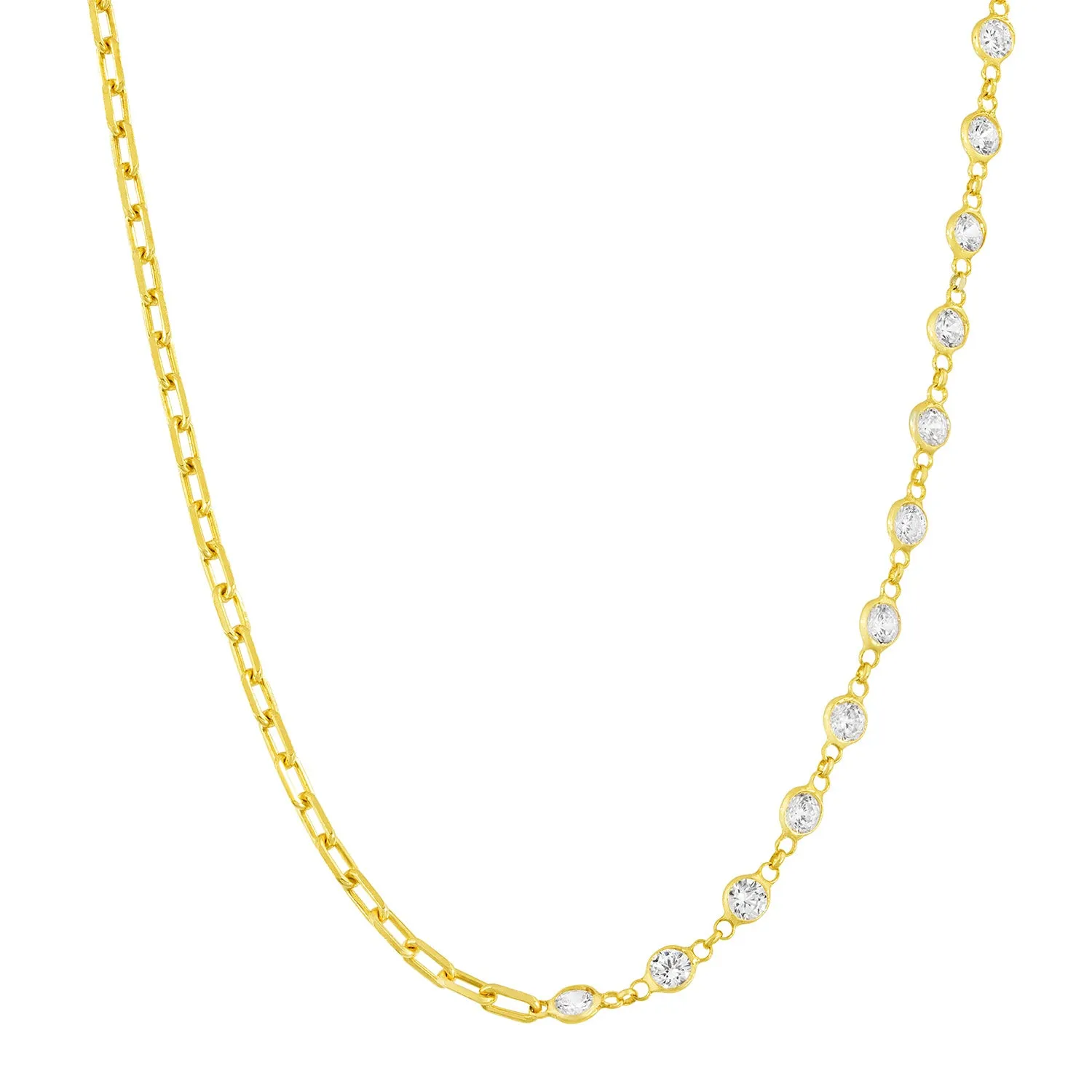 Twice As Nice Chain & Crystal Necklace sold by Ragen Jewels