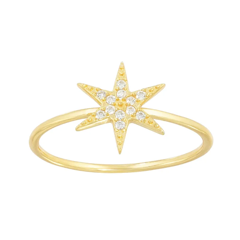 On Point Pavé Star Ring sold by Ragen Jewels