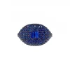 Rounded Crystal Ring in Sapphire sold by Ragen Jewels