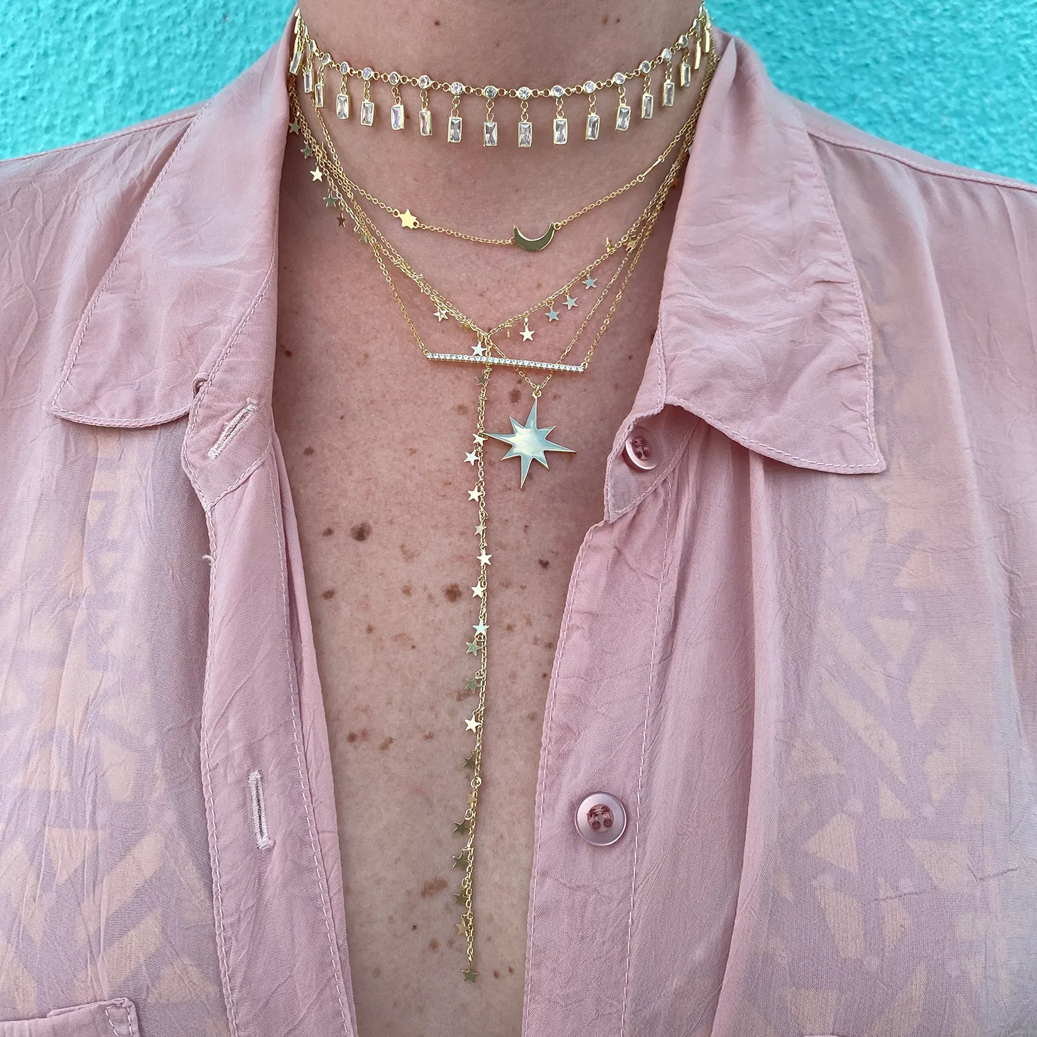 Crystal Drip Choker sold by Ragen Jewels product image thumbnail 2