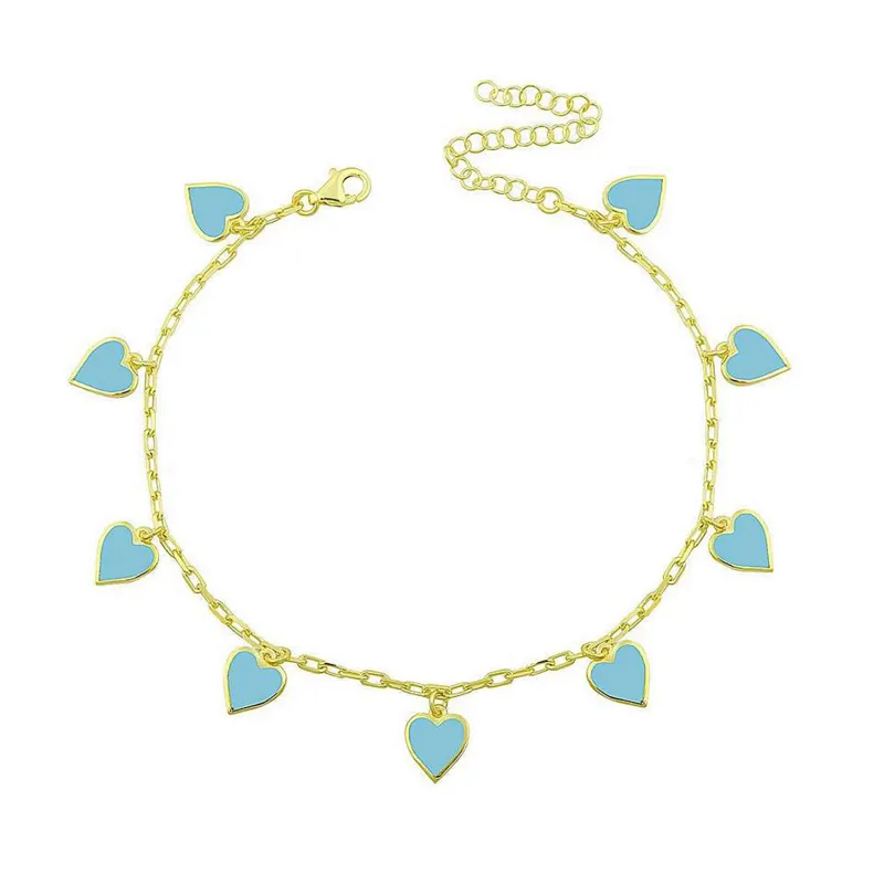 To The Moon and Back Anklet in Blue sold by Ragen Jewels